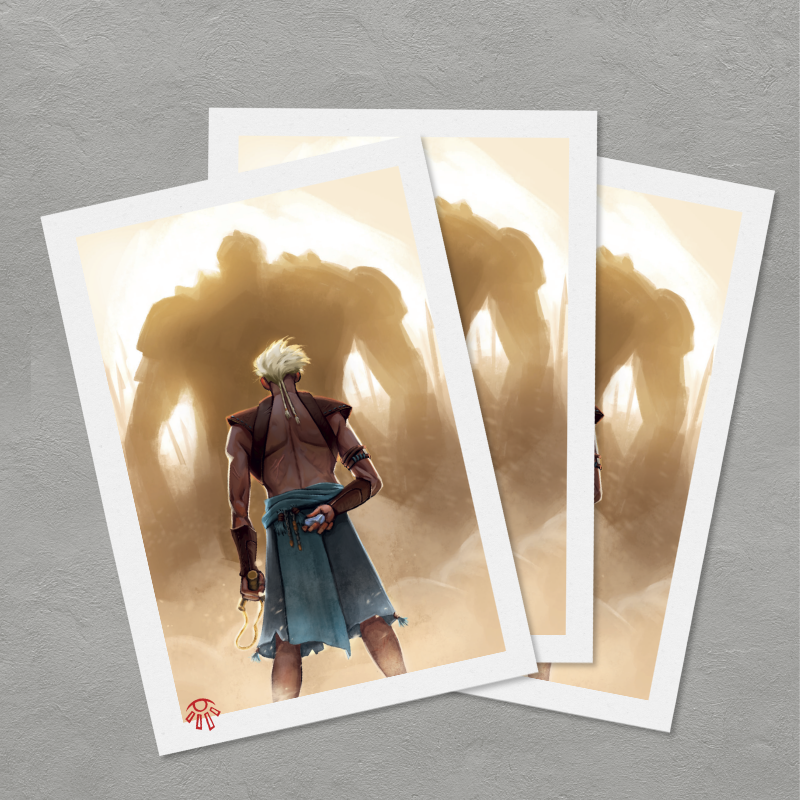 10 Postkarten "David vs. Goliath" Bundle